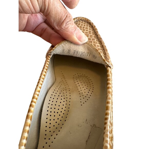 SAS Size 8N Women’s Business Casual Class Comfort Shoes Gold/ Beige Print - Picture 9 of 13